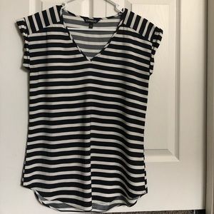 B & W Striped Blouse